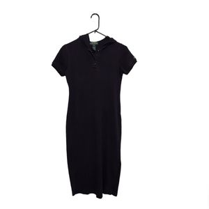 Vintage Y2K Lauren Ralph Lauren Dress Size PP Blue Polo Hoodie Midi Tenniscore
